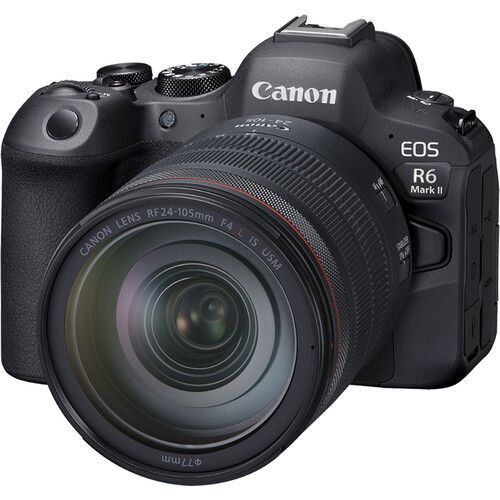 CANON EOS R6 MARK II MIRRORLESS CAMERA WITH 24-105MM F/4 L IS USM LENS + EXTRA BATTERY
