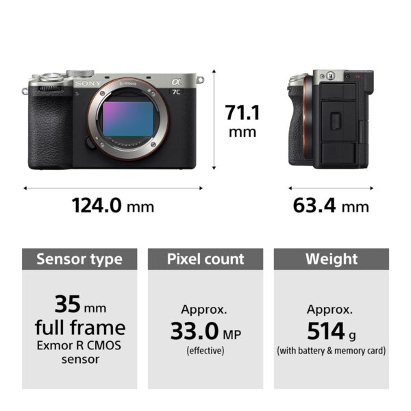 Sony Alpha ILCE-7CM2 Full-Frame Interchangeable-Lens Mirrorless Vlog Camera (Body Only) - Image 8