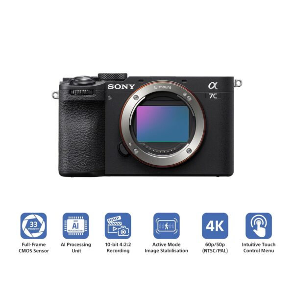 Sony Alpha ILCE-7CM2 Full-Frame Interchangeable-Lens Mirrorless Vlog Camera (Body Only) - Image 4