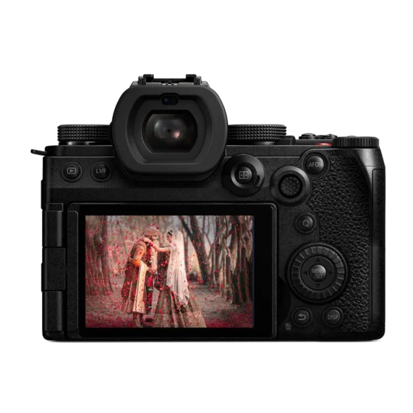 Lumix S5IIX 24.2 MP CMOS Sensor Mirrorless Fullframe Digital Camera, Active Image Stabilization, Phase Detect Autofocus, 4k 60p Unlimited Recording (DC-S5M2XGW) Body, Black - Image 2