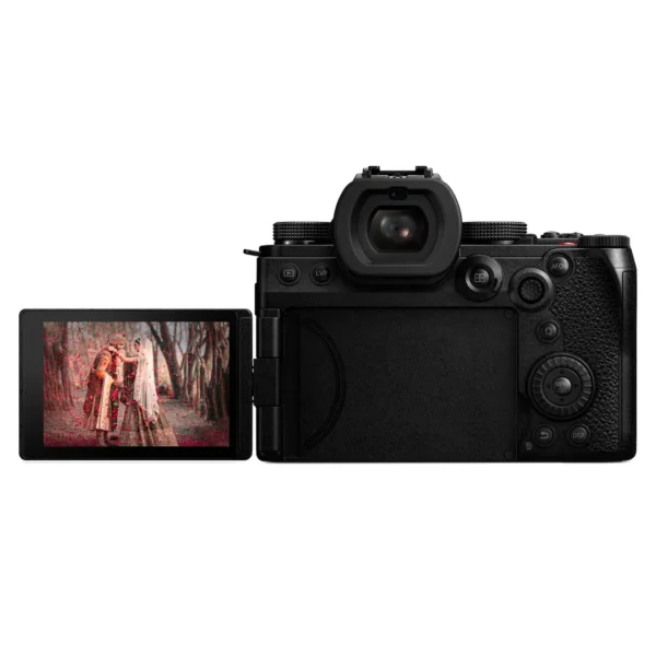 Lumix S5IIX 24.2 MP CMOS Sensor Mirrorless Fullframe Digital Camera, Active Image Stabilization, Phase Detect Autofocus, 4k 60p Unlimited Recording (DC-S5M2XGW) Body, Black - Image 3