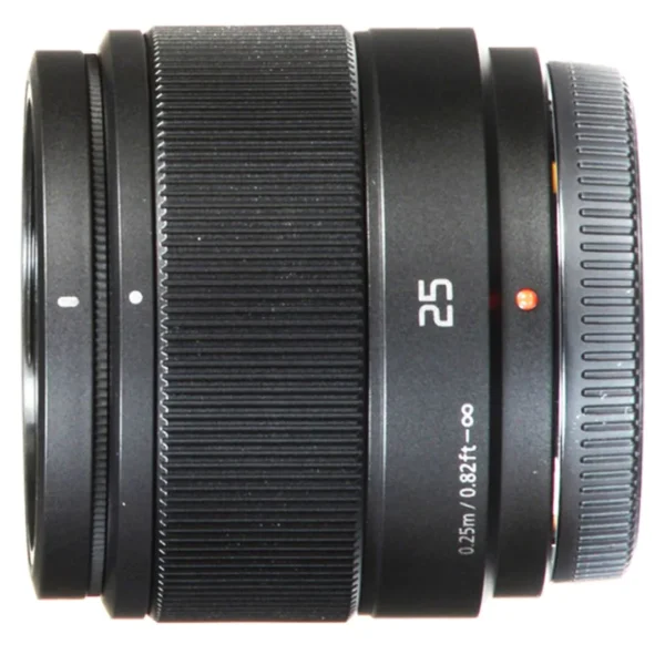 Lumix G 25mm f/1.7 Asph. Single Focal Length Lens, 240 fps Drive Capability (H-H025E-K, Black) - Image 4