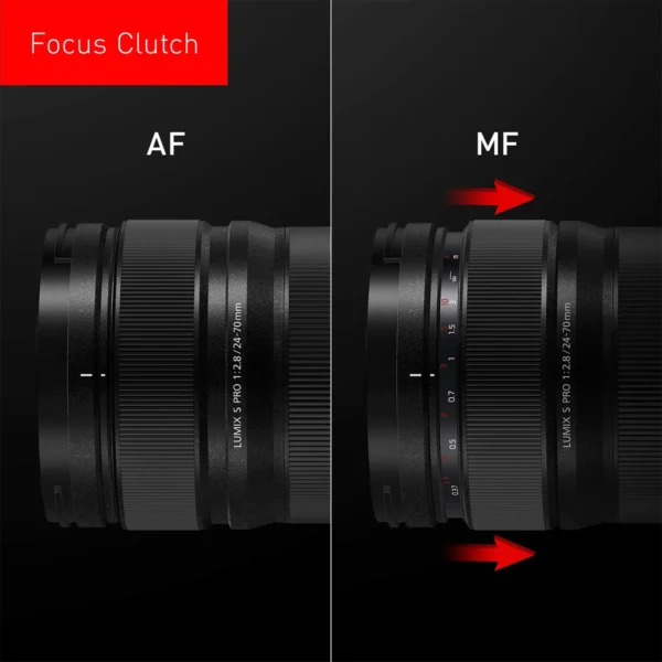Lumix L-Mount S PRO 24-70mm f/2.8 Standard Zoom Lens, Aperture Range: f/2.8 to f/22, Dual AF System (S-E2470GC, Black) - Image 5