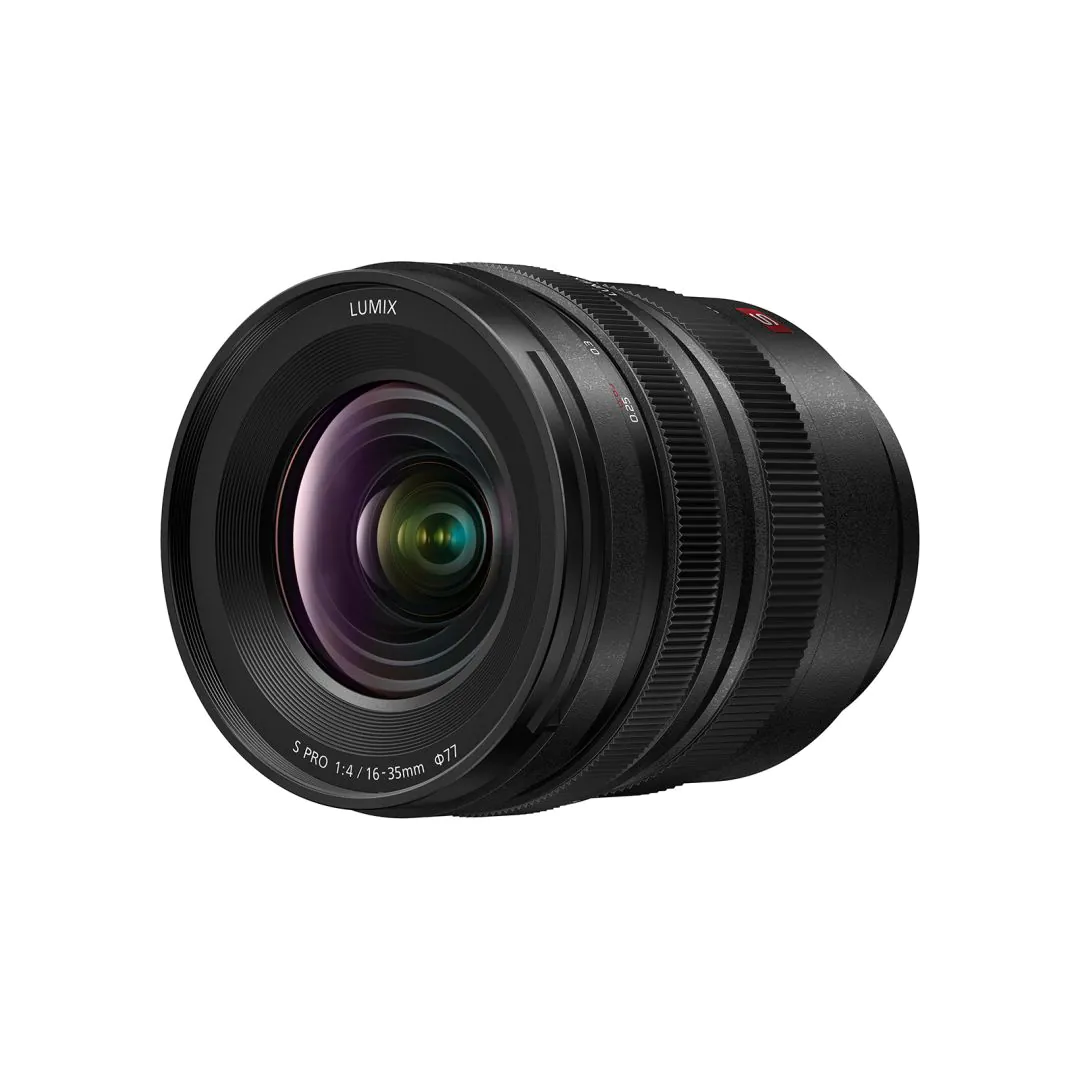 Lumix L-Mount S PRO 16-35mm f/4 Wide Zoom Lens, Aperture Range: f/4 to f/22, Double-Magnet Linear Motor AF System, Dust, Splash and Freeze-Resistant Design (S-R1635GC, Black)